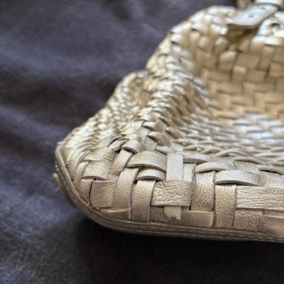 Cole Haan Gold Woven Leather bag - Picture 7 of 7